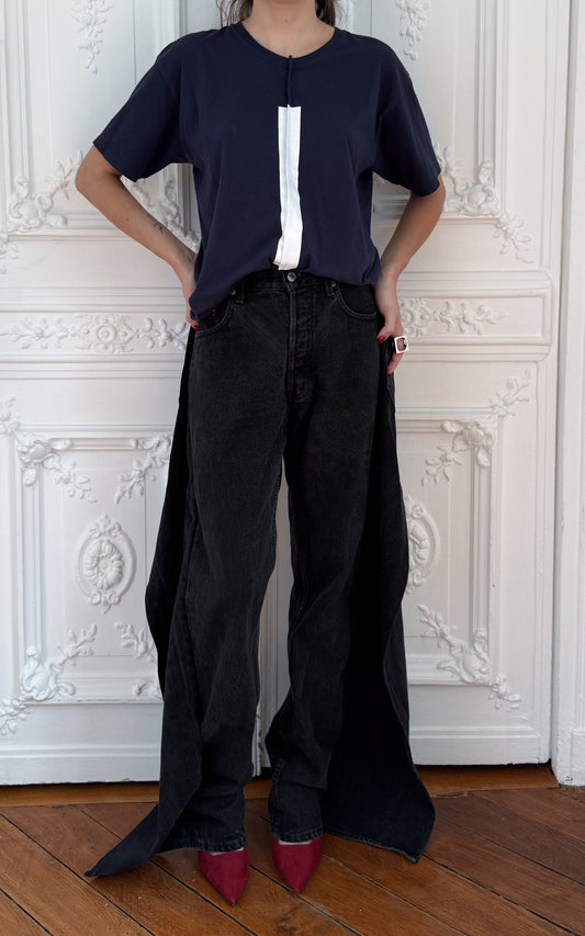 Pigalle Flap-Back Denim