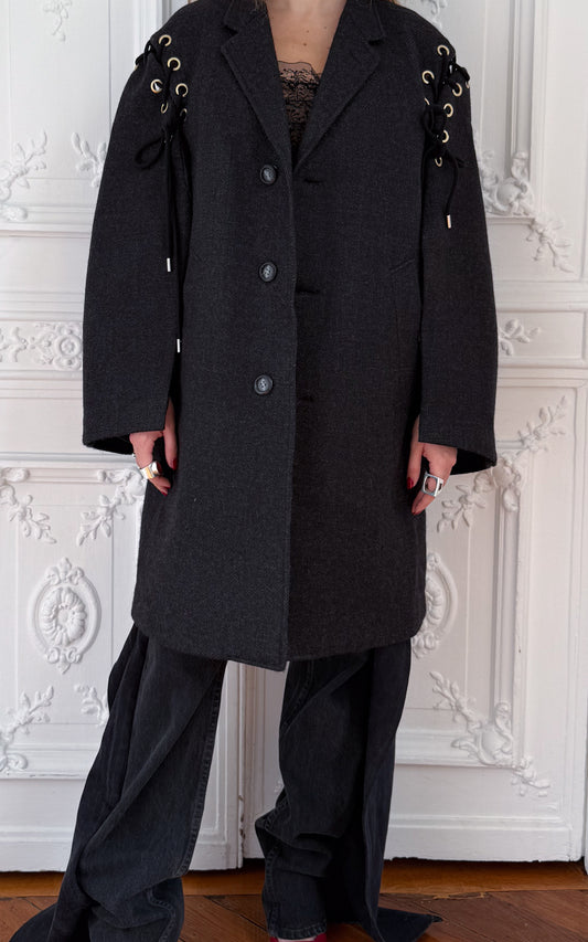 Coat Eyelet Shoulder