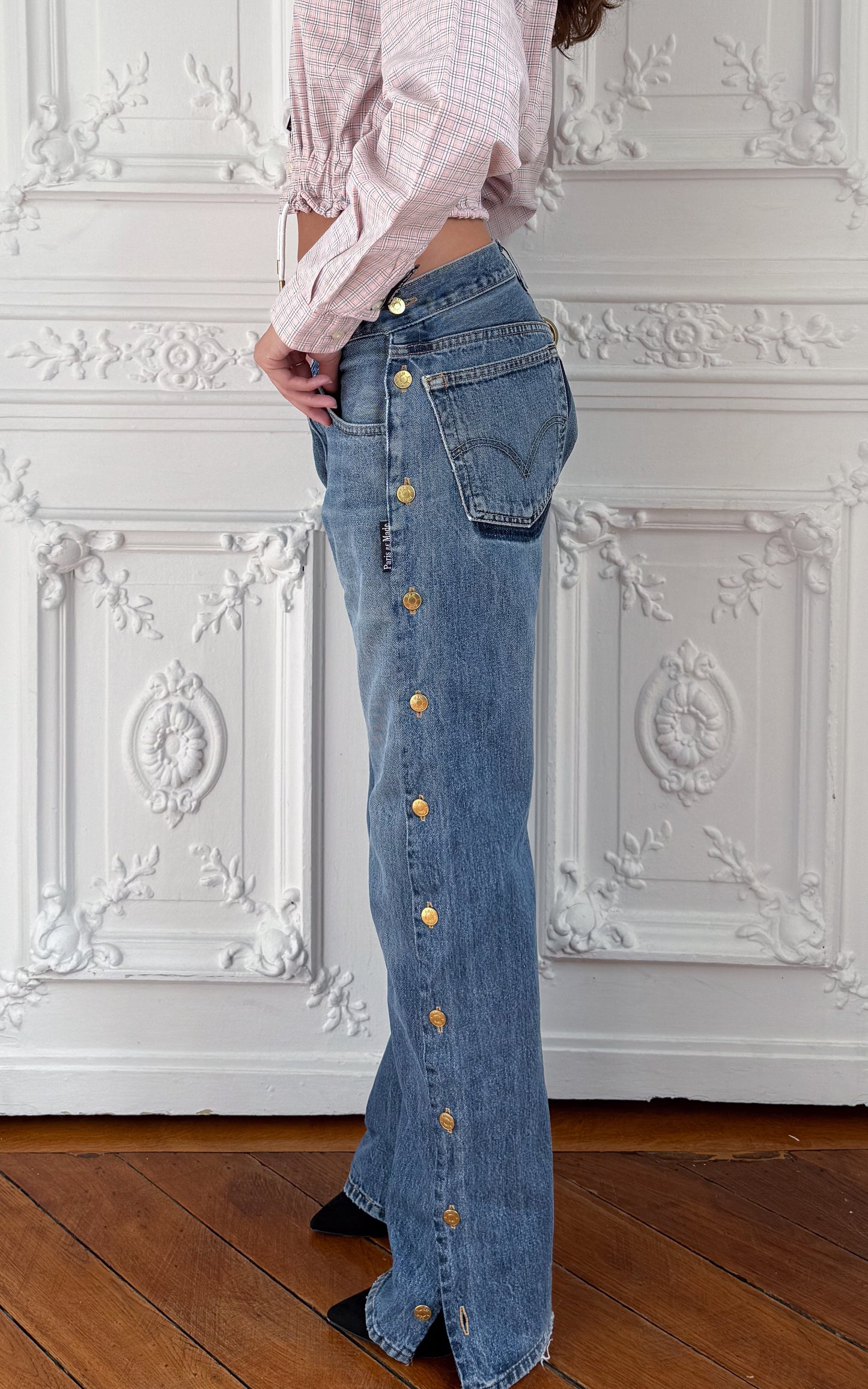 Saint-Germain Side Button Jeans