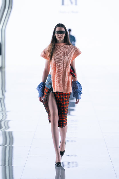 Denim Skirt Tweed