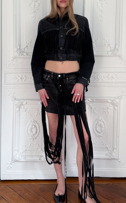 Rivoli Fringe Cropped Jacket