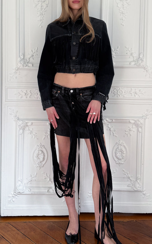 Rivoli Fringe Cropped Jacket