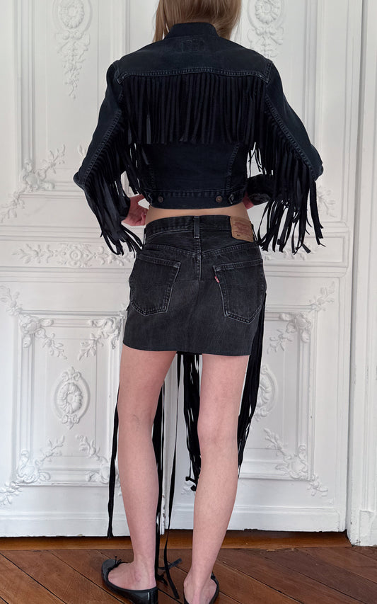 Rivoli Fringe Cropped Jacket