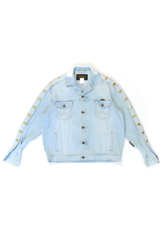 Denim Jacket Side Buttons