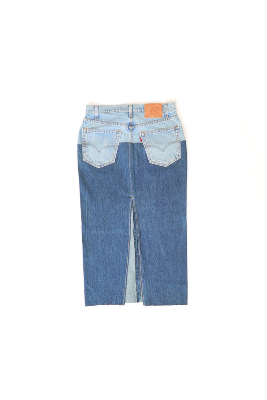 Denim Skirt Long