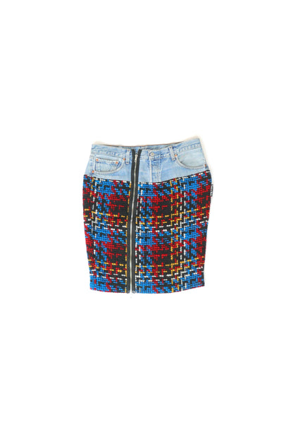 Denim Skirt Tweed